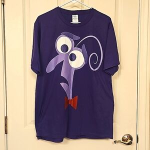 Disney Pixar Fear Purple Tee, size Large, Unisex NWOT